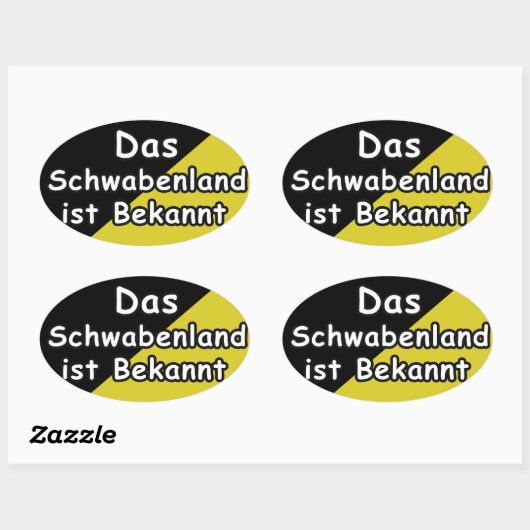 Schwaebisch Are Known Sticker (Blatt)