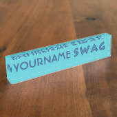 SCHWAG-individuelle Name Namensplakette (Seite)
