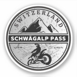Schwägalp Pass Schweizer Alpen Motorradtour Aufkleber
