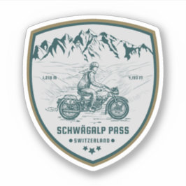 Schwägalp Pass Schweizer Alpen Motorradtour Aufkleber