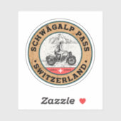 Schwägalp Pass Schweizer Alpen Motorradtour Aufkleber (Blatt)