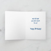 Schwager-Geburtstags-Karte Karte (Innenseite)