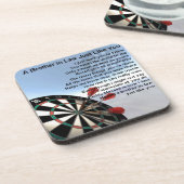 Schwager-Gedicht - Pfeil-Entwurf Getränkeuntersetzer (Linke Seite)