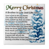 Schwager-Gedicht - Weihnachtsentwurf Fliese (Vorderseite)