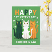 Schwager-Katze-Karte Karte (Gelbe Blume)