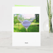 Schwager Martini Golf Ball Geburtstag Karte (Rückseite)