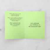 Schwager Martini Golf Ball Geburtstag Karte (Innenseite)