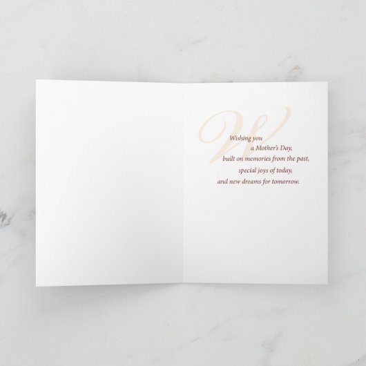 Schwager Muttertag, Mädchen im Blumengarten Karte (Innenseite)