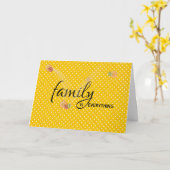 Schwager Polka Dot Birthday Karte (Gelbe Blume)