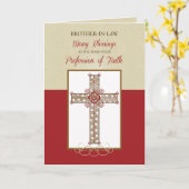 Schwager, RCIA Segen auf Beruf-Glauben Karte (Gelbe Blume)