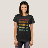 Schwager Regenbogen Text  Schwager Farbgebung T-Shirt (Vorne ganz)