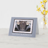 Schwager Vatertag Oldtimer Karte (Gelbe Blume)