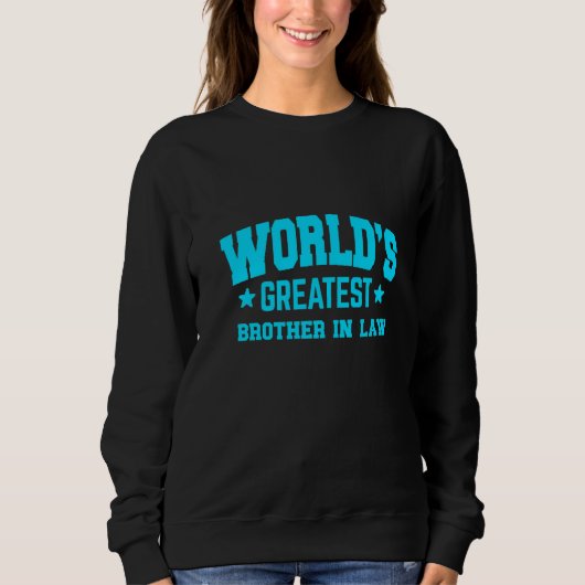 Schwager Weltweit Größter Blauer Sweatshirt (Vorderseite)