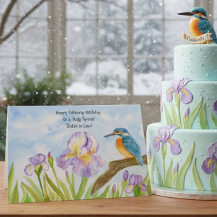 Schwägerin Alles Gute zum Februar-Geburtstag Eisvo Karte