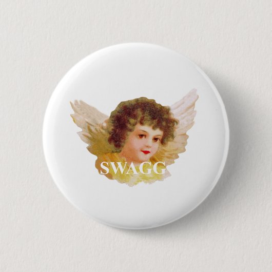Schwagg Engel Cherub Button (Vorderseite)