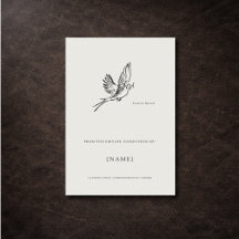 Schwalbe - Benutzerdefiniertes Vintage-Ex-Libris-B