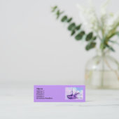 Schwalbe bis zum Nacht Mini Visitenkarte (Stehend Vorderseite)