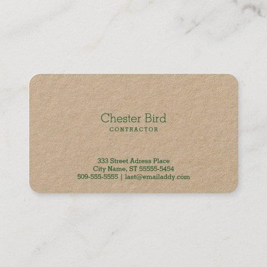 Schwalbe (Briefbeschwerer-Art) Visitenkarte (Rückseite)