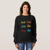 Schwalbe Simson Retro Vintag Nostalgia Moped Simm Sweatshirt (Vorne ganz)