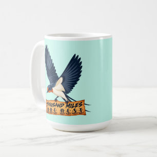Schwalbe Tausend Meilen Ein Nest Kaffeetasse