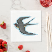 Schwalbe Vogel fliegt Serviette (Beispiel)