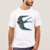 Schwalbe Vogel fliegt T-Shirt (Vorderseite)