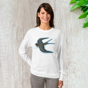 Schwalbe Vogel fliegt T-Shirt