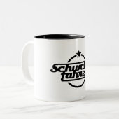 Schwalbefahrer (schwarz) zweifarbige tasse (Vorderseite Links)