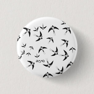 Schwalben für ja Schottland Pinback Button
