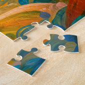 Schwalben gleiten am windigen Hanghimmel Puzzle (Seite)