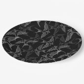 Schwalben im Flug. Pappteller (Schrägansicht)