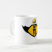 Schwalben-Mädchensuperhero-Logo-Kaffee-Tasse Kaffeetasse (Vorderseite Links)