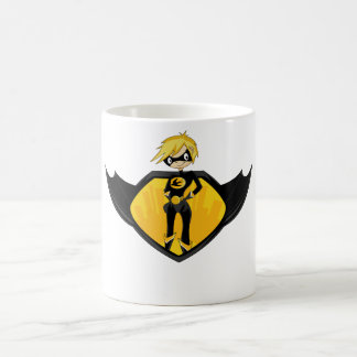 Schwalben-Mädchensuperhero-Logo-Kaffee-Tasse Kaffeetasse