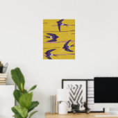 Schwalben Poster (Heimbüro)