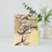 Schwalben Postkarte (Stehend Vorderseite)