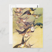 Schwalben Postkarte (Vorne/Hinten)