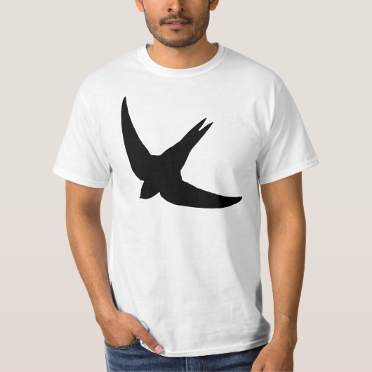 Schwalben-Silhouette T-Shirt (Vorderseite)