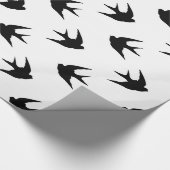 Schwalben und Sterne Geschenkpapier (Ecke)
