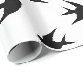 Schwalben und Sterne Geschenkpapier (Rolleneckpunkt)