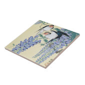 Schwalben und Wisteria von Ohara Koson Fliese (Seite)