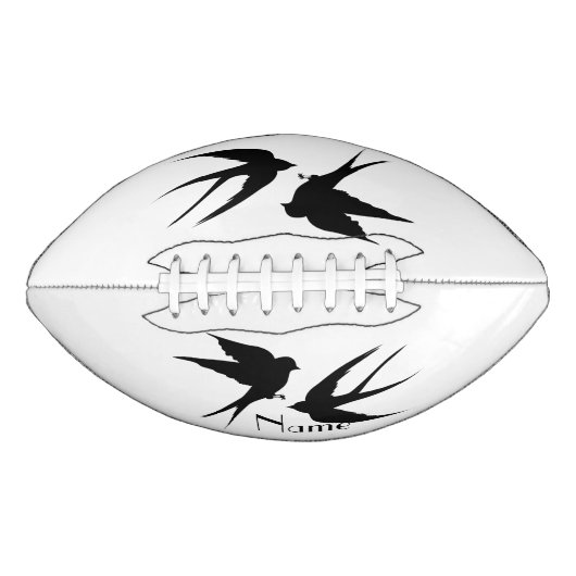 Schwalben Vögel Silhouetten Thunder_Cove Football (Vorderseite)