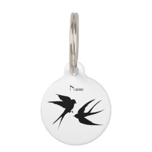 Schwalben Vögel Silhouetten Thunder_Cove Haustiermarke