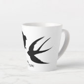 Schwalben Vögel Silhouetten Thunder_Cove  Milchtasse (Rechte Ecke)