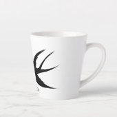 Schwalben Vögel Silhouetten Thunder_Cove  Milchtasse (Rechts)