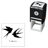 Schwalben Vögel Silhouetten Thunder_Cove Permastempel (Beispiel)