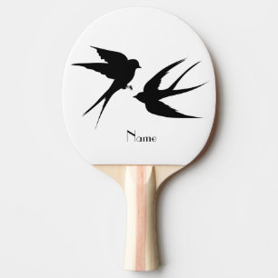Schwalben Vögel Silhouetten Thunder_Cove Tischtennis Schläger