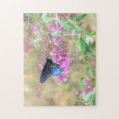Schwalbenschwanz auf Schmetterlingsflieder Puzzle (Vertikal)