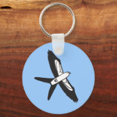 Schwalbenschwanz Kite Cartoon Schlüsselanhänger (Vorderseite)