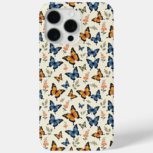 Schwalbenschwanz-Schmetterling-Muster iPhone/iPad- Case-Mate iPhone Hülle (Rückseite)