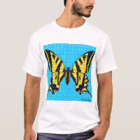 Schwalbenschwanz (weiß) - Herren Basic T-Shirt Lei